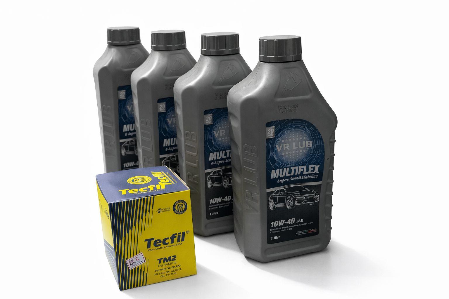 Kit troca de óleo: VR 4 L 10w40 + Filtro de óleo